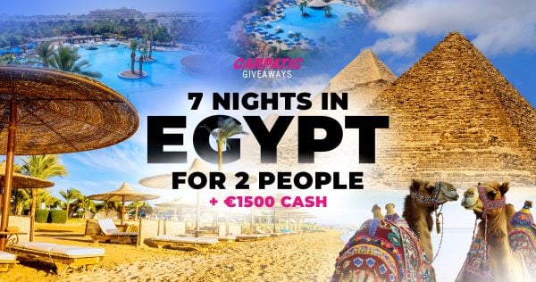 7 Nights In Egypt For 2 People + €1500 Pocket Money