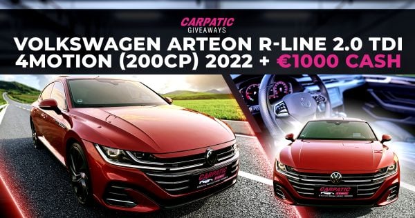 Volkswagen ARTEON R-Line 2.0 TDI 4Motion (200CP) 2022 + €1000 POCKET MONEY