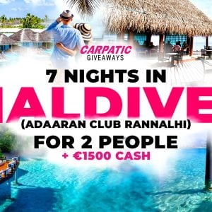☀️7 Nights In Maldives For 2 People + €1500 Pocket Money